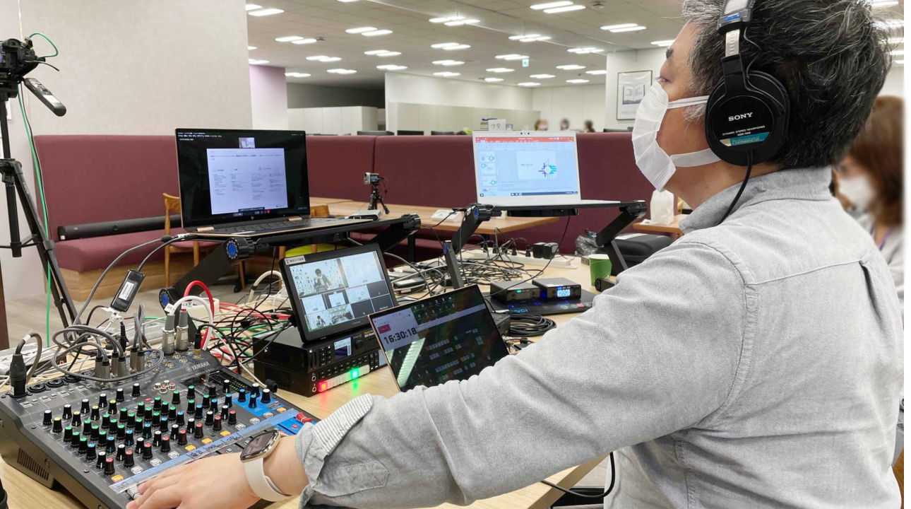 太陽グラントソントン株式会社様の中計・決算発表YouTubeライブ配信現場